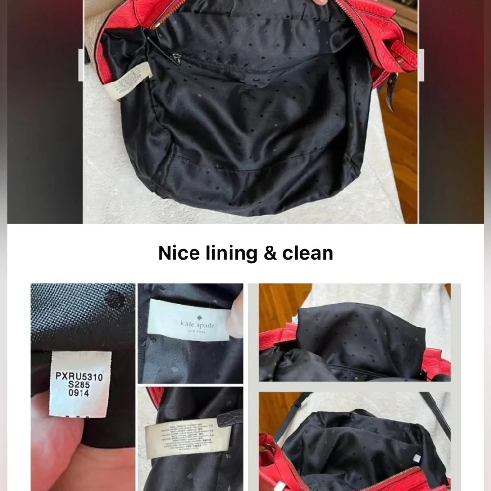 Kate spade Chelsea Hayden pebbled leather colorblock satchel with strap purse - Picture 16 of 17